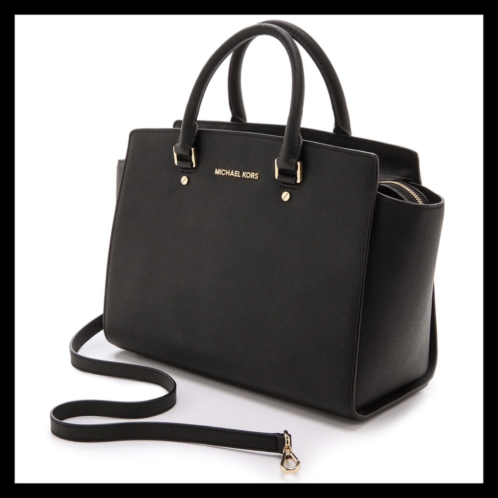 Michael Kors Selma Large Satchel 3D Floral Strap - Picture 4 of 13